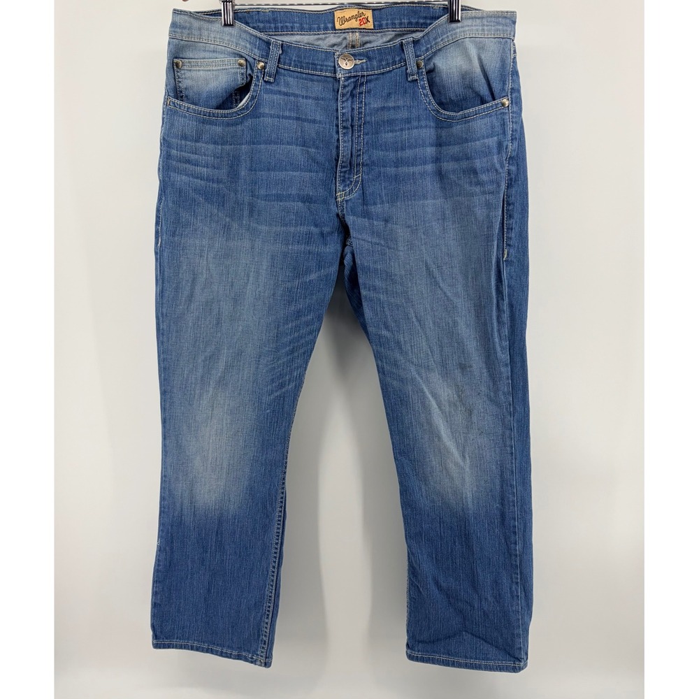Wrangler 20X Mens Straight Leg Jeans Blue Size‎ 40x32